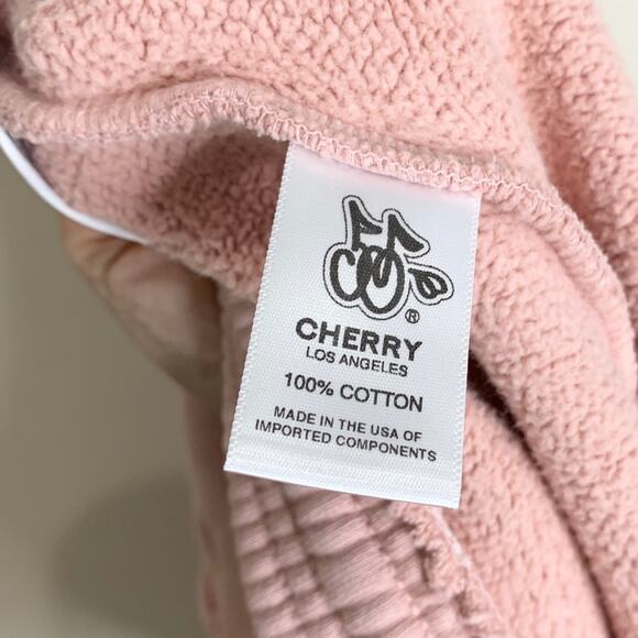 Cherry LA Valentine’s Day Sweatpants (Sz M) Limited Edition Fleece Blush Pink - Picture 14 of 15